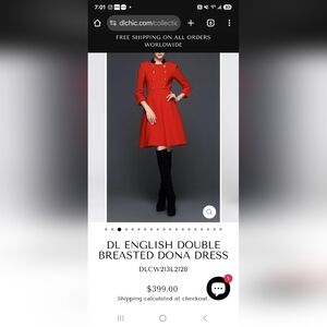 DL English Double Breasted Dona Dress
